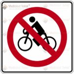 Señal Restrictiva SR-30 Prohibida la Circulación de Bicicletas