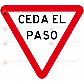 Señal Restrictiva SR-7 Ceda El Paso - Señalamiento Vertical